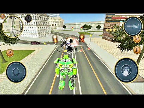 Police Destroyed Crime Robot - Robot Truck Transformer US Police Robot War Games - Android GamePlay
