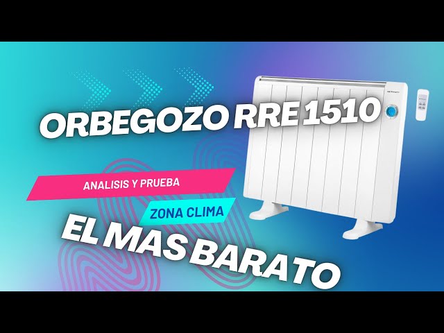 Vídeo relacionado con Orbegozo RRE 1510, Emisor térmico bajo consumo, 1500 W, 8 elementos reales, aluminio, mando a distancia, funcionamiento programable,botón de desconexión total, pared o pie, color blanco