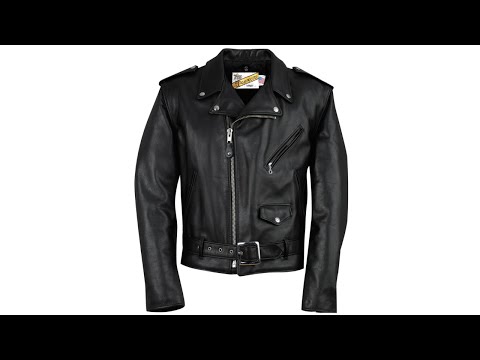 Mens leather motorcycle jacket