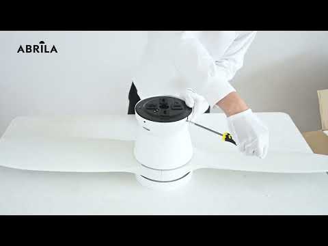 Vídeo de Nordic Ventilador de Techo DC Silencioso Negro Fabrilamp / Abrila