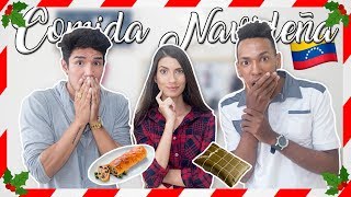 ECUATORIANOS PRUEBAN COMIDA NAVIDEÑA VENEZOLANA | Zinahyd