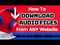 How To Download Audio Or Video Files From ANY Website Or Browser Transcription Tools And Tricks