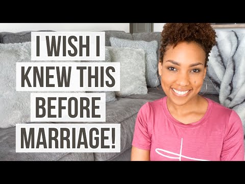 THINGS I WISH I KNEW BEFORE I GOT MARRIED !