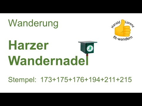 Harzer Wandernadel: Stempel 173, 175, 176, 194, 211 und 215