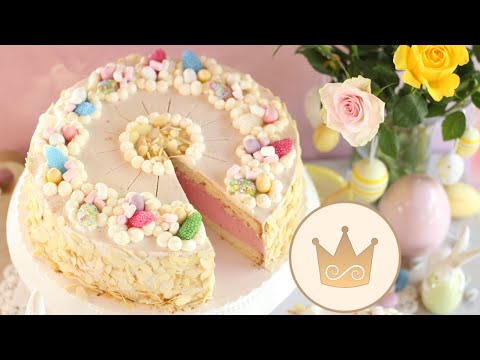 💝RASPBERRY QUARK CREAM CAKE! BAKING AN EASTER CAKE! RECIPE FROM SUGARPRINCESS 🍰
