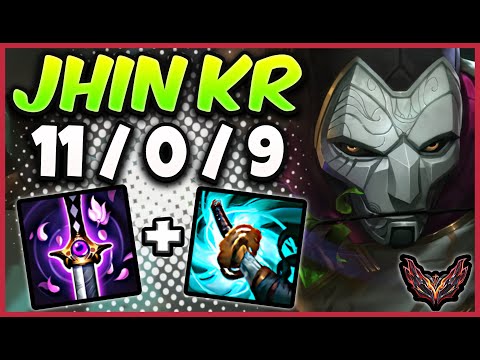 Jhin vs Ezreal ADC / KR Grandmaster / Patch 13.13 / Season 13  [ 11 / 0 / 9 ]  ⚡