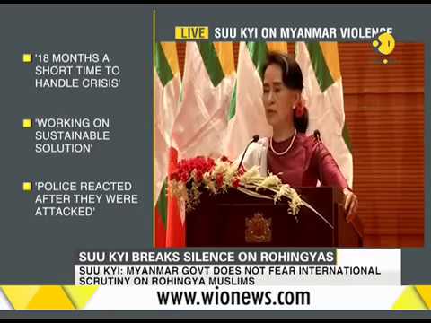Myanmar's Supreme Leader Aung San Suu Kyi breaks silence on Rohingyas