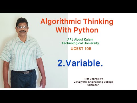 2variablesalgorithmic Thinking With Python Ucest 105programming In Python Cst 362python