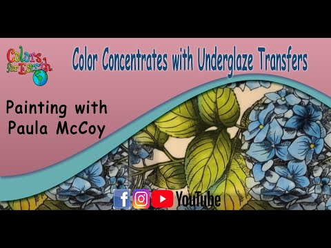 Color Concentrates with Underglaze Transfers
