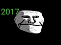 Evolution of Troll face (2010-2022)