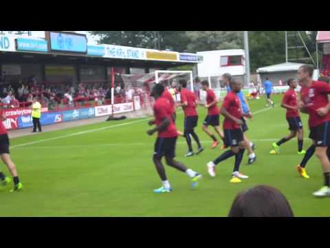 Crawley Fc Vs CPFC Warm Up