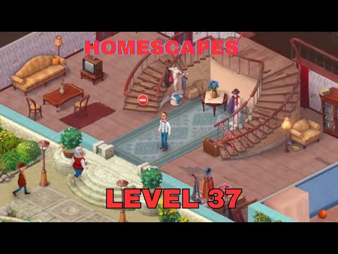 HOMESCAPES LEVEL 37 - Gameplay Walkthrough (iOS,Android Gameplay) HOMESCAPES gameplay