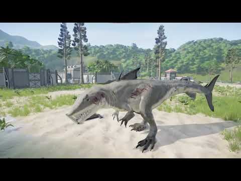 Spider T Rex Velociraptor & Indoraptor : Jurassic World Dominion Hunting and Giant Dinosaurs