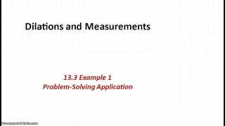 Dilations and Measurements