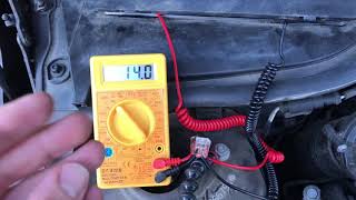 How to test car alternator with a multimeter BMW MINI Cabrio Cooper Hatch Convertible DIY