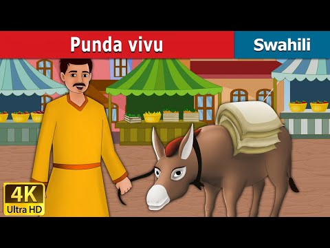Punda vivu | Lazy Donkey in Swahili | Swahili Fairy Tales