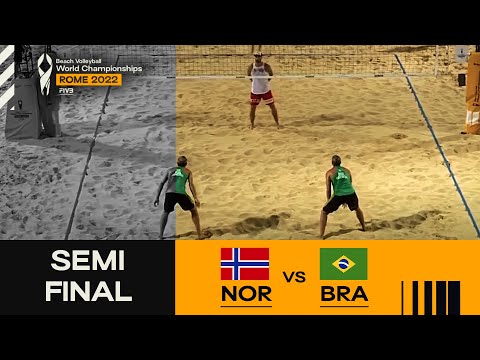 Mol, A./Sørum, C. 🇳🇴 vs. Andre/George 🇧🇷 - Semi-Final Highlights Rome 2022 #BeachWorldChamps