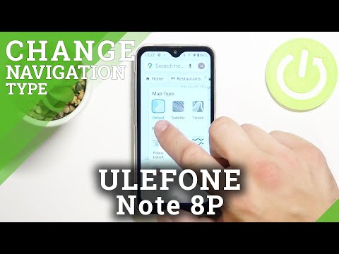 ULEFONE Note 8P and Google Maps App – Change Type of Map