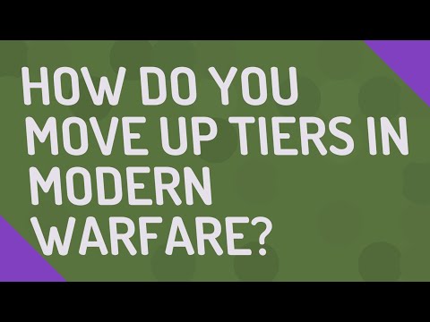 How do you move up tiers in modern warfare?