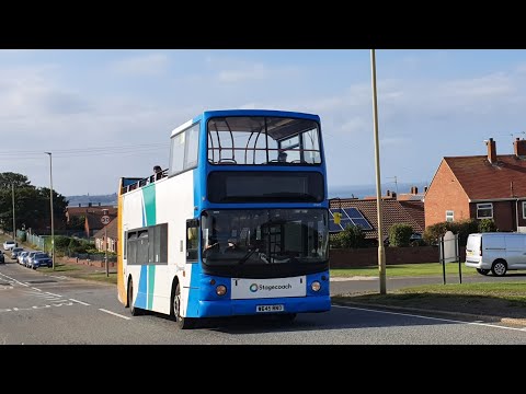 SUMMER TRIDENT: Route E1 | W645RND/17645 - Stagecoach North East: Dennis Trident/ALX400