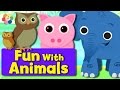Shapes Lesson And Animals For Kids Shape A Majigs Learning Shapes With Animal Cartoons For Kids