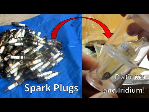Iridium and Platinum from Spark Plugs - Household Materials
