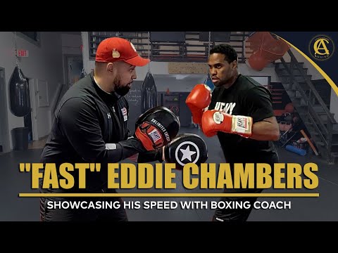"Fast" Eddie Chambers Showcasing his Speed with Boxing Coach | Coach Anthony Boxing