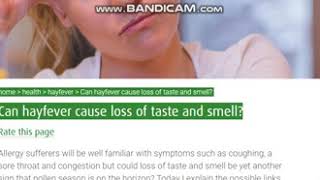 Hayfever is now a symptom of &quot;c19&quot;......