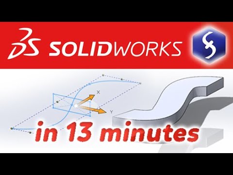 SolidWorks - Tutorial for Beginners in 13 MINUTES!  [ COMPLETE ]