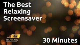 Little Sweet Spinning Orange Light Particles - Relaxing Screensaver