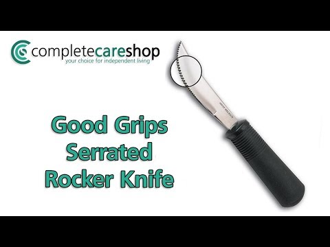 Good Grips Serrated Rocker Knife Demo