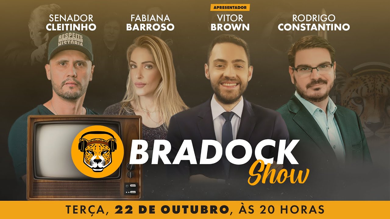 Bradock Show 22/10/24 - Vitor Brown, Rodrigo Constantino, Fabiana Barroso e Senador Cleitinho