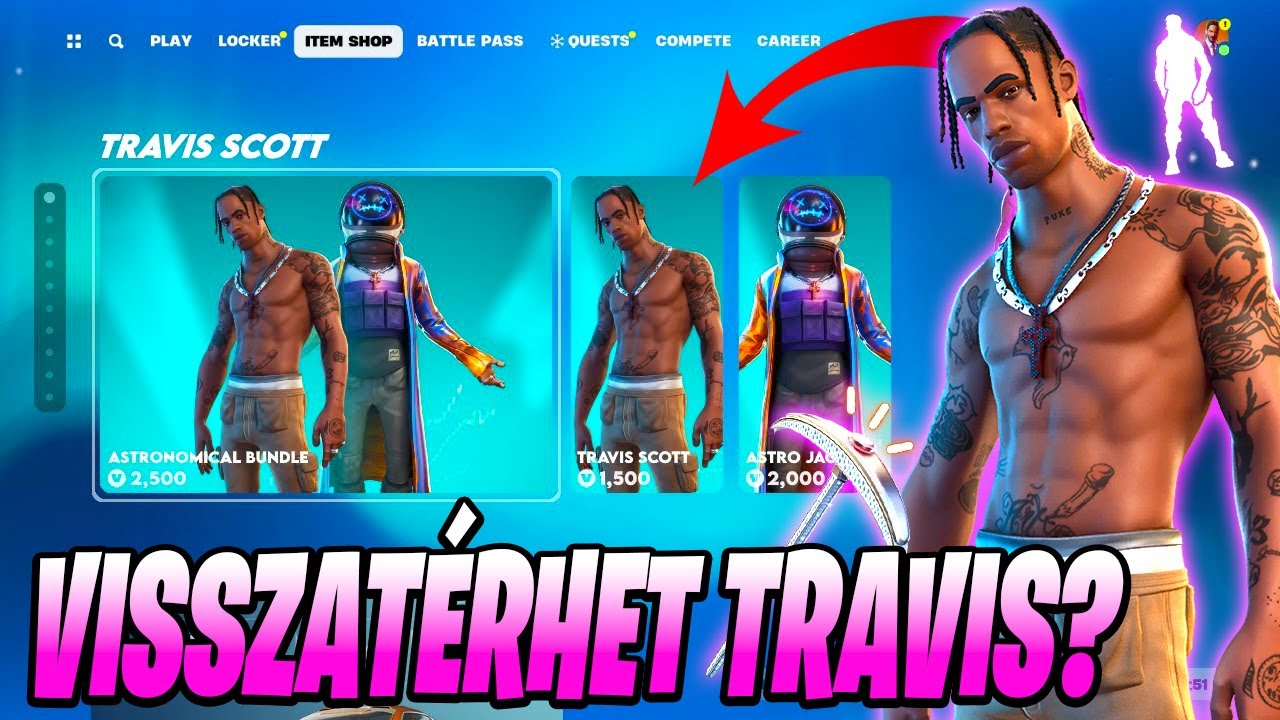 Travis Scott visszatérhet az Item Shopba?