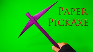 How To Make A Paper PICKAXE  Easy  Tutorial