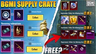 😍 FALCON IS BACK || GOT MYTHIC ITEM & M762 FREE IN BGMI SUPPLY CRATE || BGMI HONOR SPIN RELEASE DATE