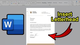 Download lagu How to Insert Image Letterhead in MS Word mp3