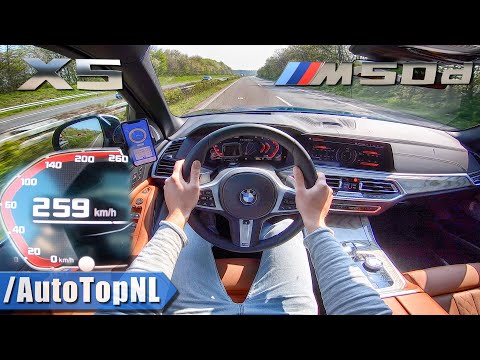 NEW! BMW X5 M50d G05 3.0 QUAD-TURBO 259km/h AUTOBAHN POV TOP SPEED by AutoTopNL