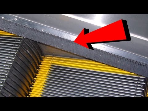 qué los cepillos las escaleras mecánicas?