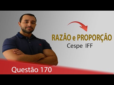 Questão 170 - Matemática (Divisão proporcional) - Cespe IFF