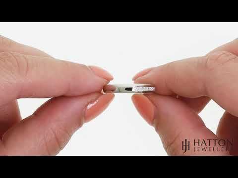 Platinum 0.25ct Diamond Half Eternity Ring