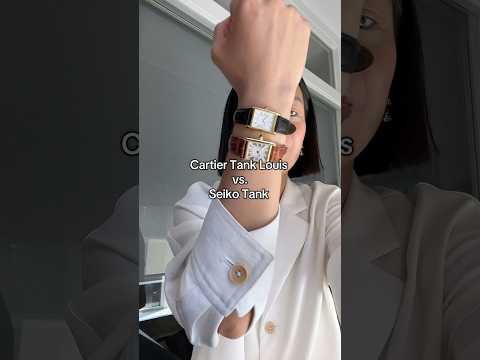 Cartier Tank Louis vs Seiko Tank #cartiertank #seiko #watches