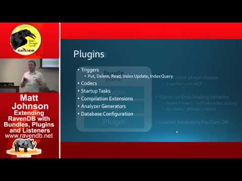 Extending RavenDB with Bundles, Plugins, and Listeners