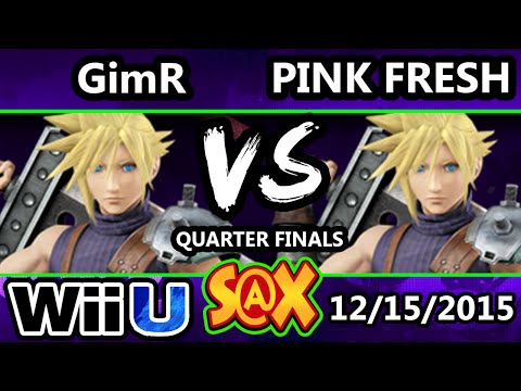S@X 128 Cloud Tournament - VGBC | GimR Vs. Pink Fresh - SSB4 Quarters - Smash Wii U - Smash 4