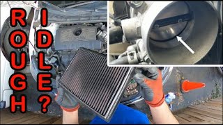 GOT ROUGH IDLE? (how to clean the throttle body) SENTRA