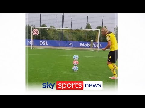 Erling Haaland shows unbelievable skill during Dortmund training session