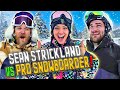 Sean Strickland challenges Pro Snowboarder!