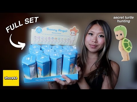 FULL CASE Marine Series Sonny Angel Unboxing | will i pull the secret turtle?!  🐢