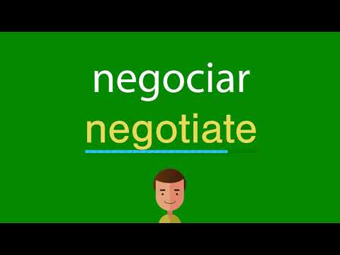 Como dizer negociar em inglês