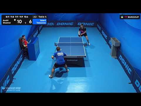 11:35 Andrii Shamrai - Valerii Tatarynov 19.07.2023 TT Euro.Cup Ukraine Star. Table 4