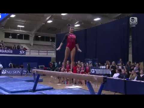 Hannah Nipp (Southern Utah) 2018 Beam vs BYU and Denver 9.875